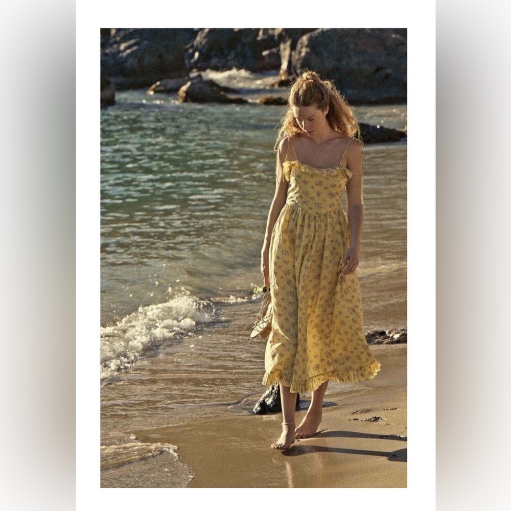 Doen Wendelin Dress in Sunshine Bouton De Rose XXL